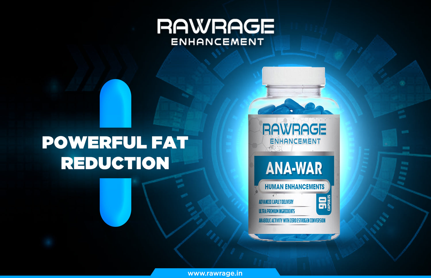 RawRage ANA-WAR l Ultimate Cutting Formula l Human Growth Solution
