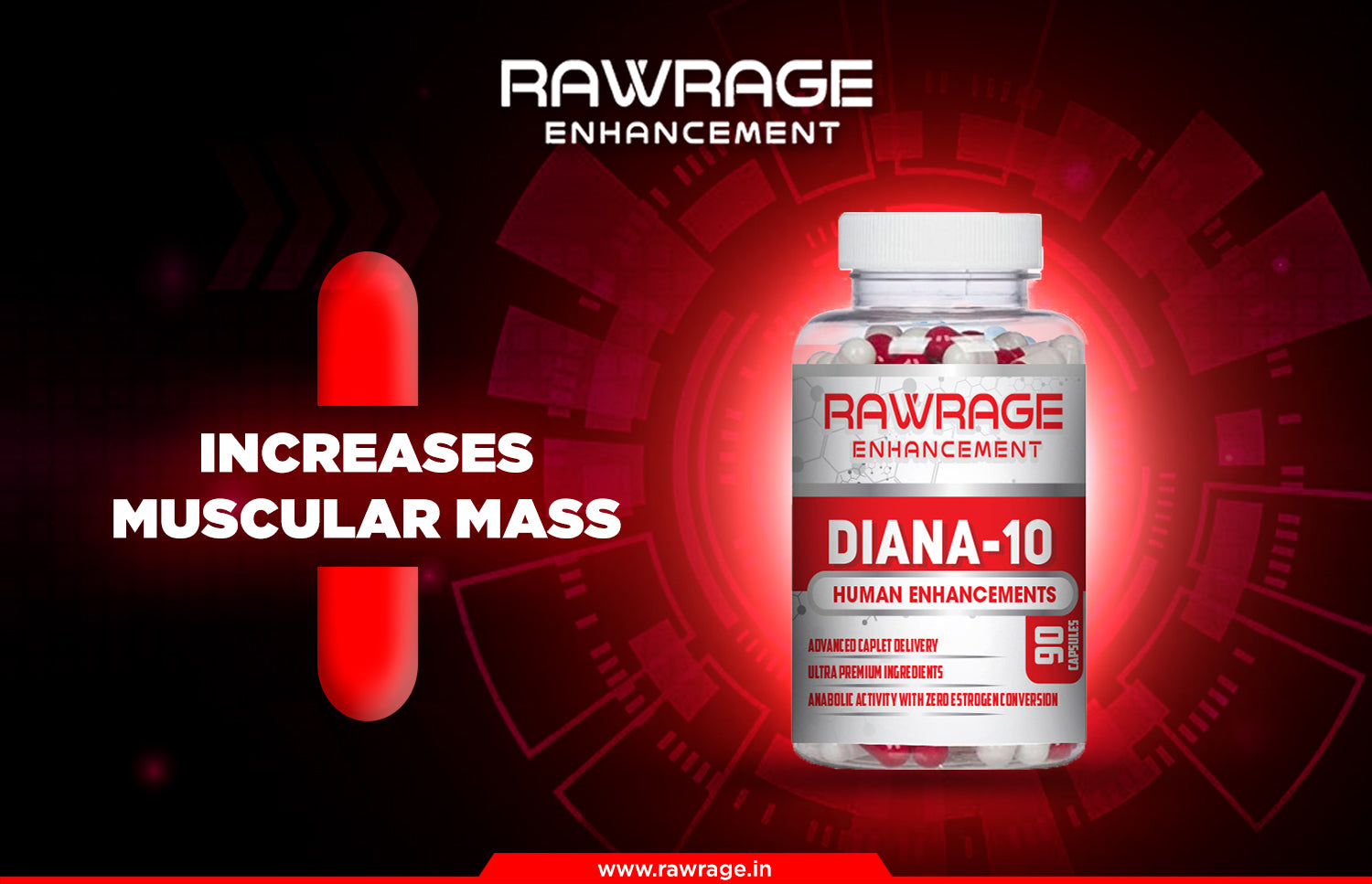 RawRage DIANA-10 l Ultimate Size Gain Formula l Human Enhancement Solution